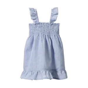 Childrens Gifts: Gala Dress Linen - Blue Stripe