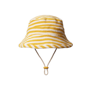 Bucket Sunhat Terry - Golden Sea Stripe
