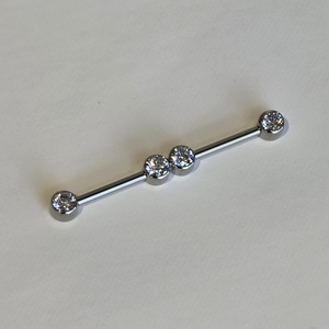 Products: Bezel Industrial Barbell - Ninjaflower
