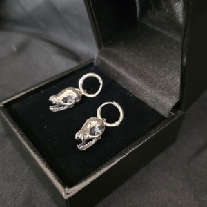 Products: Rune Bat Skull Hoops - Ninjaflower