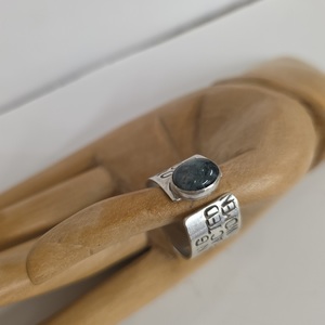 Moss Agate RESPECT Ring - Ninjaflower