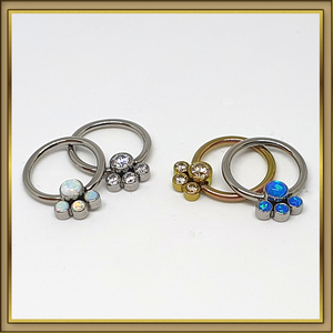 Products: Fixed Gem Cluster Ring - Ninjaflower