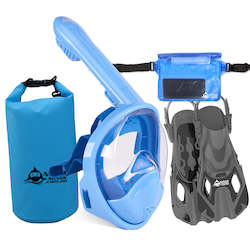 All: EOFY Package: Longer Tube (Mask + Fins + Bag + Wateproof Pouch) 3-11 Years