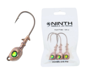 Nebula Jig Head – Hazel Flake Qty 3