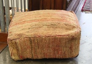 Products: Antique Woolen Moroccan Rug Pouf 2