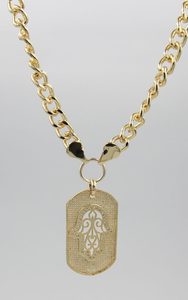 Turkish Hand Crafted Necklace With Hamsa Hand B102a