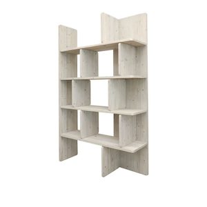 Products: Fernando Shelving Unit – Light Grey – Nirvana Interiors