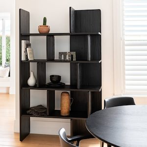 Fernando Shelving Unit – Matt Black – Nirvana Interiors