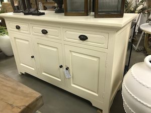 Aries 3 Door Sideboard – Vintage White – Nirvana Interiors