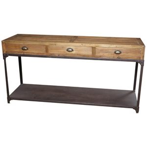 Console With Metal Shelf – Nirvana Interiors