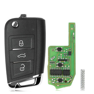 Xhorse XEMQB1EN - 3 Button MQB Flip Super Remote Key with Built-in Super Chip