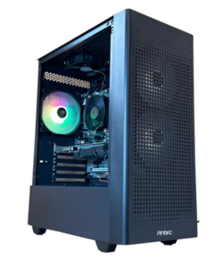 Refurbished Prebuilt Gaming PCs: Black i7 Gaming PC with ARGB Lighting