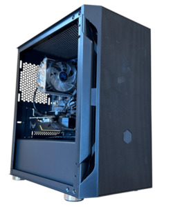 Refurbished Prebuilt Gaming PCs: Sleek Black Gaming PC – i7 3770 GTX 1650 SUPER (Refurbished)
