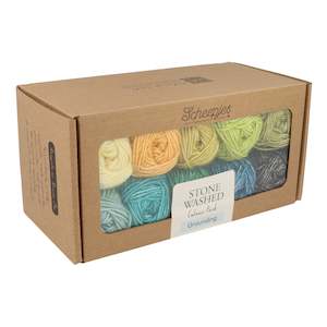 NEW Scheepjes Stone Washed colour pack 10x25g - Grounding