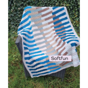 In Stock: Scheepjes MAL Crochet in my DNA - Softfun Blue/Brown Version