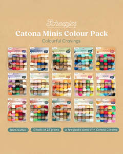 Scheepjes Catona & Chroma Mini Colour Pack 10x25g