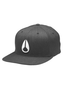 Deep Down Flexfit Athletic Fit Hat - Black Heather / White