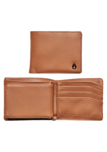 Clothing And Accessories: Pass Vegan Leather Coin Wallet - Saddle