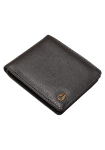 Clothing And Accessories: Pass Vegan Leather Wallet - Brown