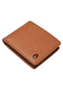 Pass Leather Wallet - Saddle