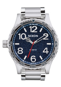 Mens Chrono Watches: 51-30 - Silver / Denim