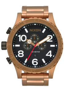 Mens Oversized Watches: 51-30 Chrono - Bronze / Black