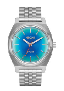 Sustainable Watches: Time Teller Solar - Silver / Rainbow