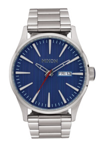 Mens Blue Watches: Sentry Stainless Steel - Silver / Indigo