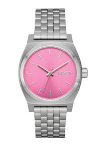 Medium Time Teller - Silver / Pink
