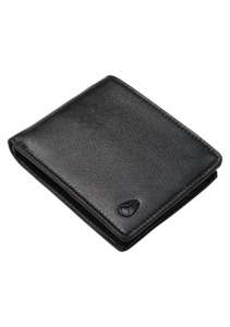 Pass Leather Wallet - Black