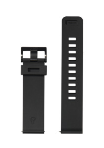 23mm Watch Bands: 23mm FKM Rubber Band - Black