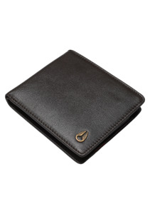 Pass Leather Coin Wallet - Brown