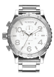 Mens Oversized Watches: 51-30 Chrono - High Polish / White