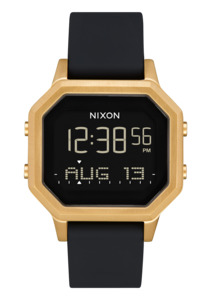 Womens Digital Watches: Siren Stainless Steel - Gold / Black