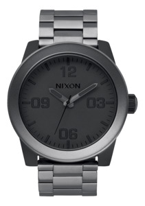 Gunmetal Watches: Corporal Stainless Steel - Matte Black / Matte Gunmetal