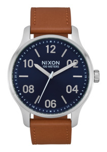 Patrol Leather - Navy / Saddle