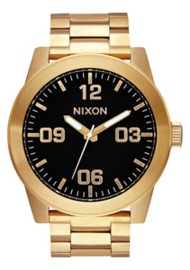 Mens Black And Gold Watches: Corporal Stainless Steel - All Gold / Black