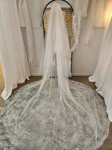 Veils: Long Two-Tiered Sparkly Veil