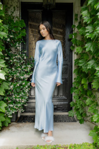Caitlin Crisp: Aurora Dress | Sky Blue Silk