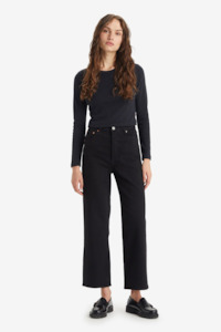 Levis: Ribcage Straight Ankle | Black Sprout