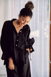 Ljc: Uma Top | Black