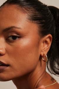 Under 50: Thick Classic Gold Hoop Earrings