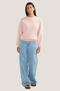 Ena Pelly: Lexi Monogram Sweater | Dusty Pink