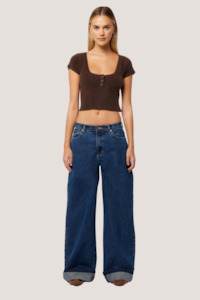 Abrand Jeans: 95 Super Baggy Tara Turn Up