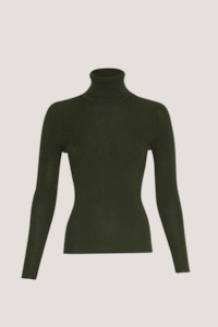 Sale: MSCHRigmor Avalina Rib Roll Neck Pullover | Forest Night
