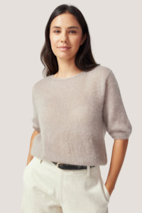 June Knit Tee | Natural Clay