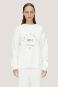 Sweatshirts: Arcturus Graphic Crew | Milk White