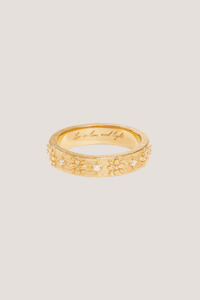 18k Gold Vermeil Live in Grace Ring