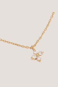 18k Gold Vermeil Crystal Bloom Necklace