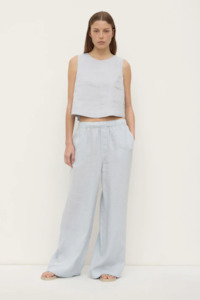Tops 1: Estelle Linen Top | Cloud